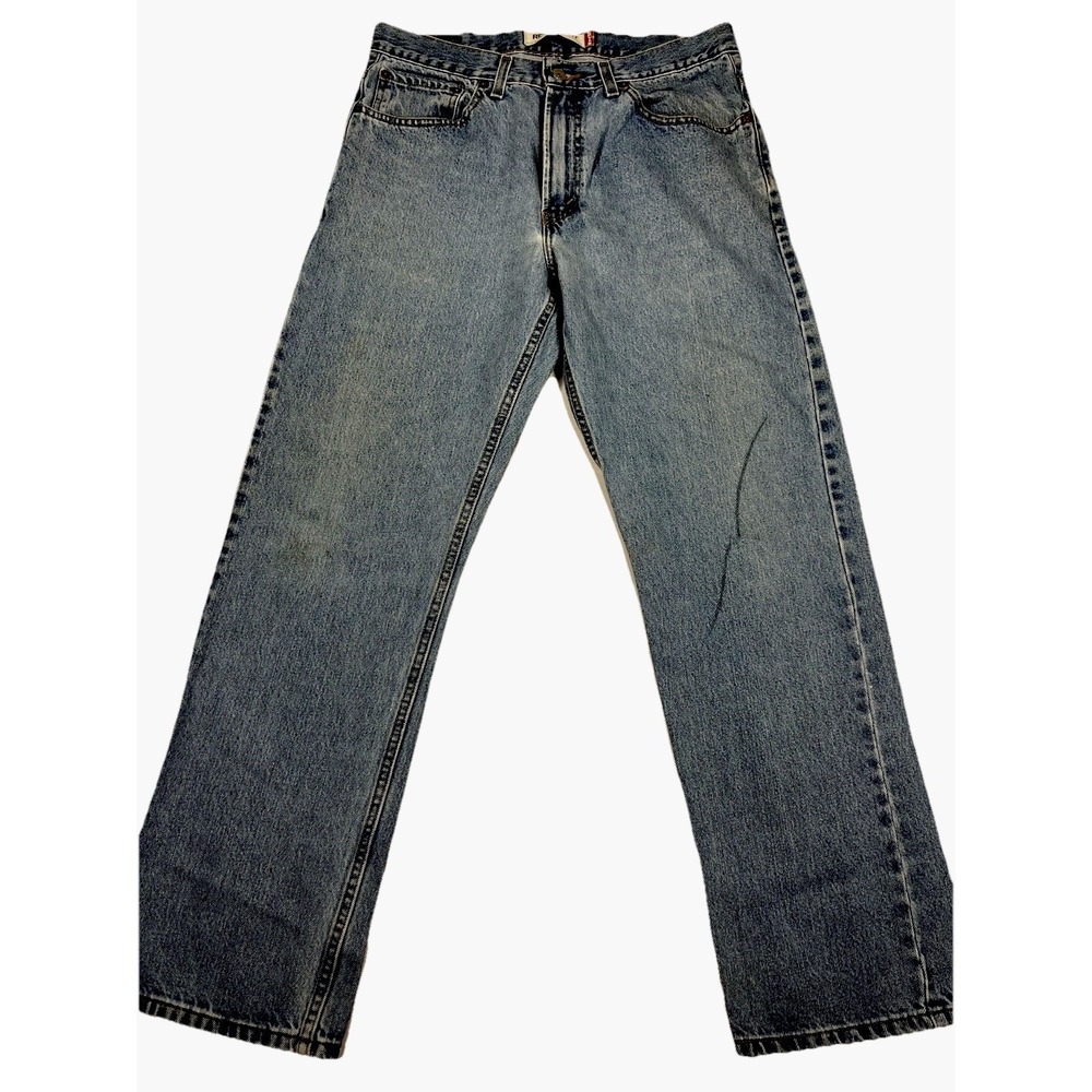 Levi's 505 Jeans Men's 33x30 Blue Denim Regular Fit Straight Leg Made in Mexico